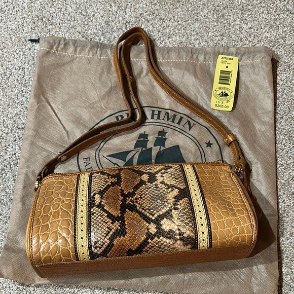 Brahmin Brown and Tan Snakeskin Clutch - Picture 4 of 4